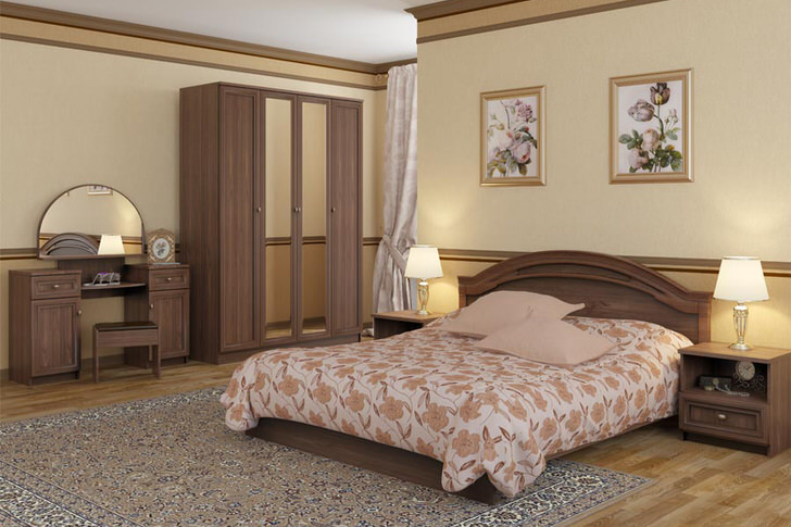 Непревзойденный Интерьер Спальни В Стиле Модерн Подчеркнут Правильно Подобранной Модульной Мебелью.