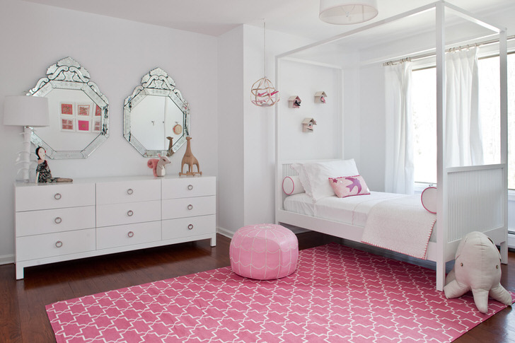 Классическое Бело-Розовое Оформление Комнаты Маленькой Модницы.